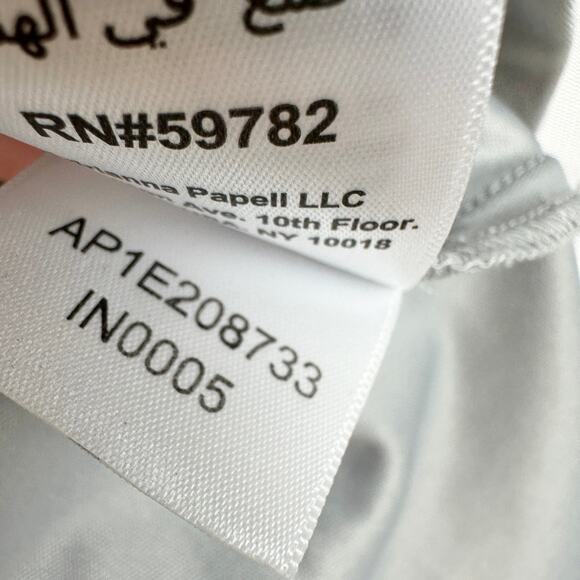 Adrianna Papell Beaded Sequin Top Silver Party Glam Festive Holiday US 2 NWT - Picture 9 of 12